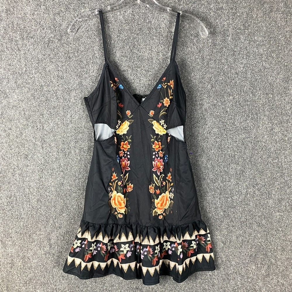 Chic Me Dress Women's Small Mini Floral‎ Polyester Blend S